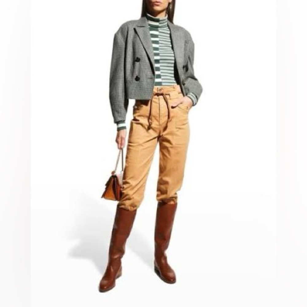 Veronica Beard Karter straight leg high rise pants